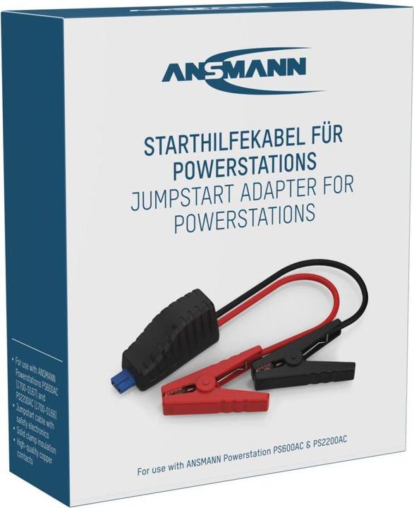 Image du produit Ansmann Powerstation Adaptateur Jumpstart PS600AC PS2200AC Câble de démarrage 8.37 mm². (500 A)
