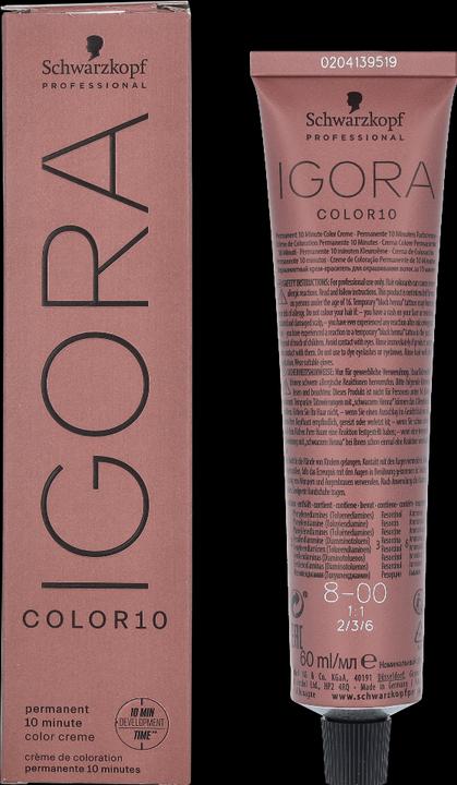 Produktbild Schwarzkopf Professional Igora Color10 Haarfarbe (8-00 Hellblond Natur Extra, Blond)