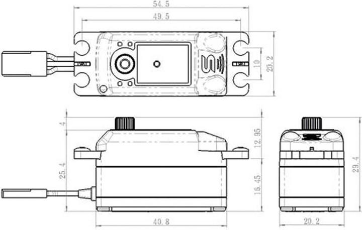 Actual product image Savöx Servo SV-1254MG Digital