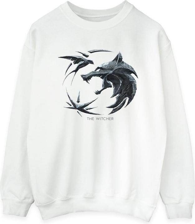 Actual product image Netflix Womens/Ladies The Witcher Wolf Logo Sweatshirt (S)