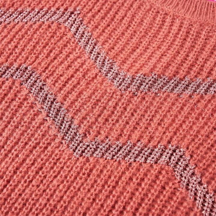 Actual product image VidaXL Children's jumper knitted mid pink 140,Material: 67 (140)