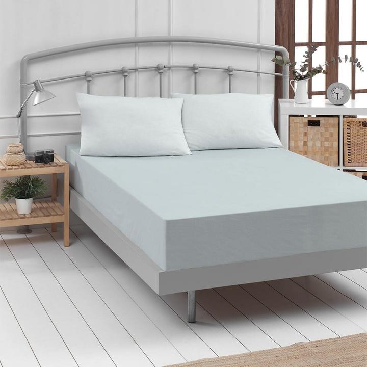 Image du produit Traumschlaf Drap-housse en cotton fin (140-160 x 200 cm)