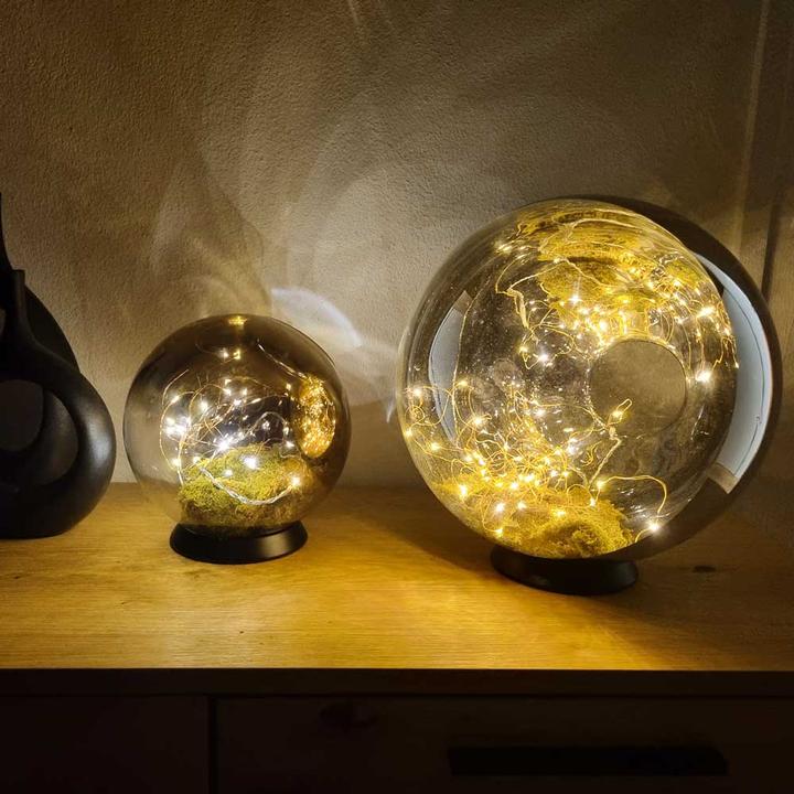 Immagine prodotto s.luce Orb LED lampada decorativa sfera di vetro ornamento (2 lm, E27)