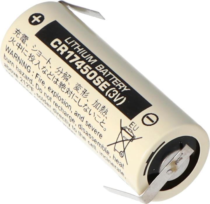 Immagine prodotto Panasonic Batteria CR17450SE Dimensione A, con etichetta a saldare a forma di Z (1 pz., CR17450, 2500 mAh)