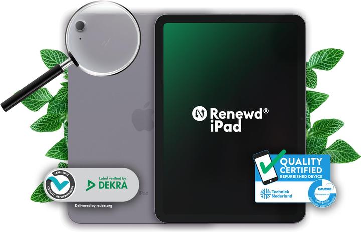 Image du produit Renewd iPad 5 WiFi + 4G (4G, 9.70", 32 Go, Argent, A / Comme neuf)