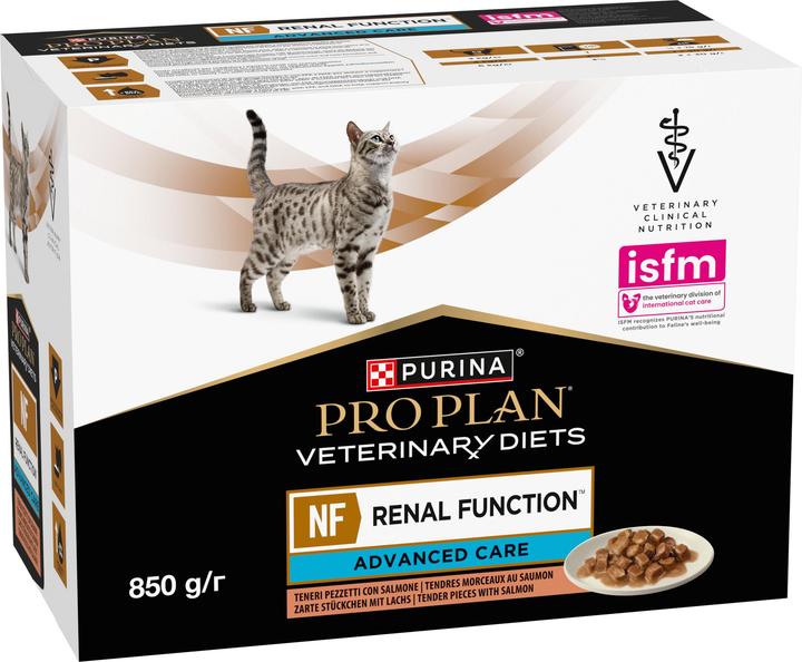 Actual product image Purina NF Renal Function Feline Salmon - Wet Food for Cats - 10x85g (Adult, 1 pcs., 850 g)
