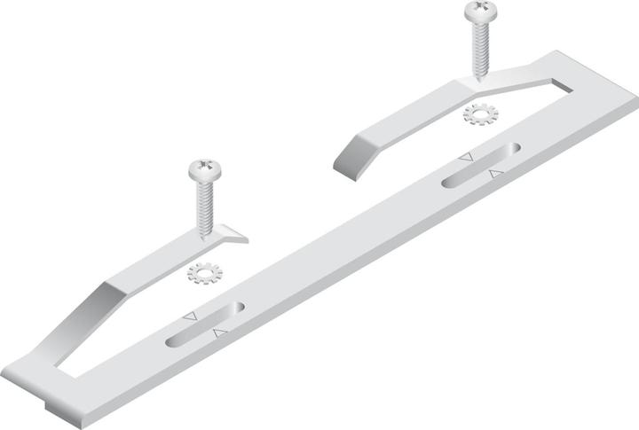 Cinetto PS06 Centre stop furniture fitting incl. screws black plastic (1 pcs.)