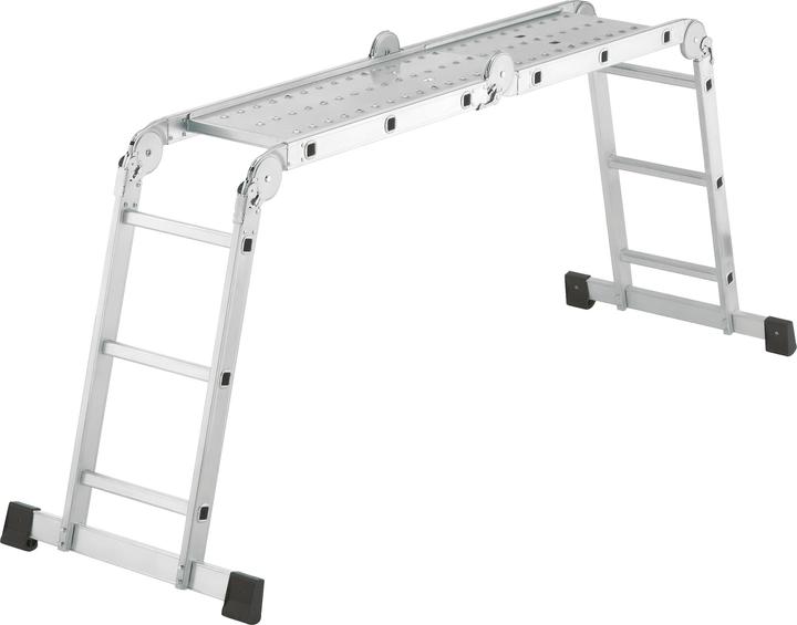 Actual product image Hailo M60, aluminium universal ladder, 4x3 rungs (Multi-purpose ladder, 332 cm)
