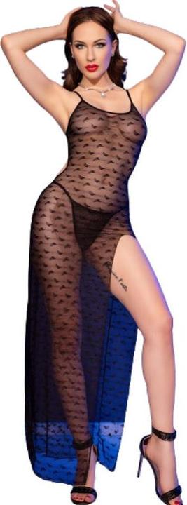 Produktbild Chilirose Cr 4707 Langes Babydoll & Tanga Schwarz M (S, M, L, XL)