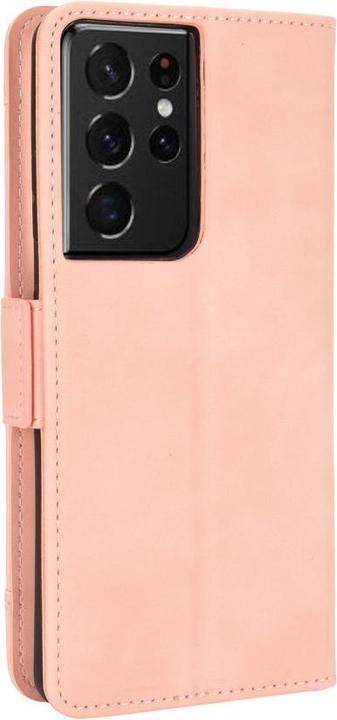 Image du produit Cover-Discount Galaxy S21 Ultra - Étui avec de nombreux emplacements pour cartes rose (Samsung Galaxy S21 Ultra)