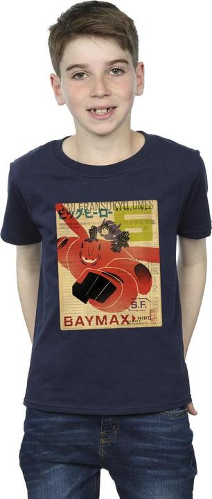 Produktbild Disney Big Hero 6 Baymax Flying Baymax Newspaper TShirt Jungen (104)