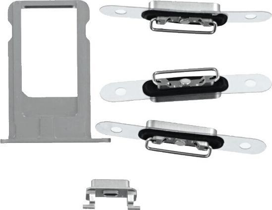 Produktbild OEM Ersatz iPhone 6s Rückseite grau, ohne Logo (iPhone 6s)