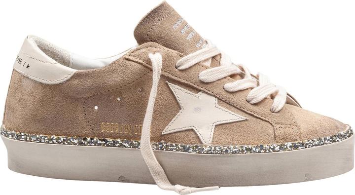 Golden Goose hi star sneakers in suede with glitter details