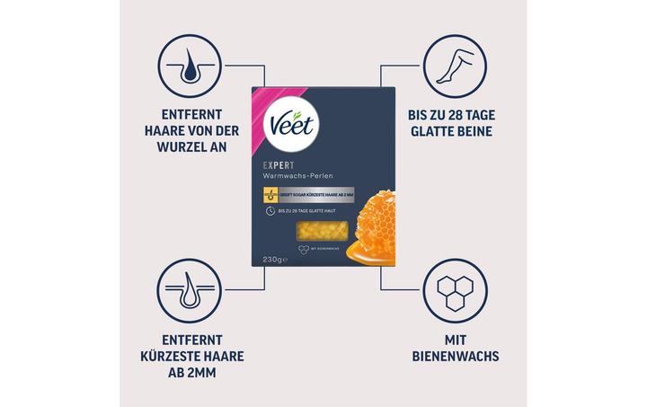 Immagine prodotto Veet Perline di cera calda (230 ml, 2 x, 292 g)