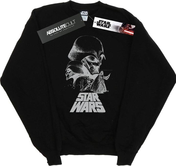 Actual product image Star Wars Mens Darth Vader Sketch Sweatshirt (L)