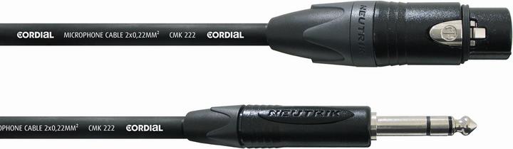 Produktbild Cordial CPM 10 FV - Studiokabel / Sym. Klinken-Verbindungskabel NEUTRIK (10 m, XLR, 6.3mm Klinke (Jack))