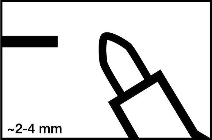 Image du produit Edding Marqueur peinture 750 (Noir, 2 mm, 1 x)