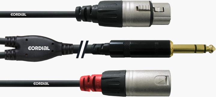 Actual product image Cordial Cfy 1.8 Vfm - Y-Insert Cable (1.80 m, XLR, 6.3mm jack)