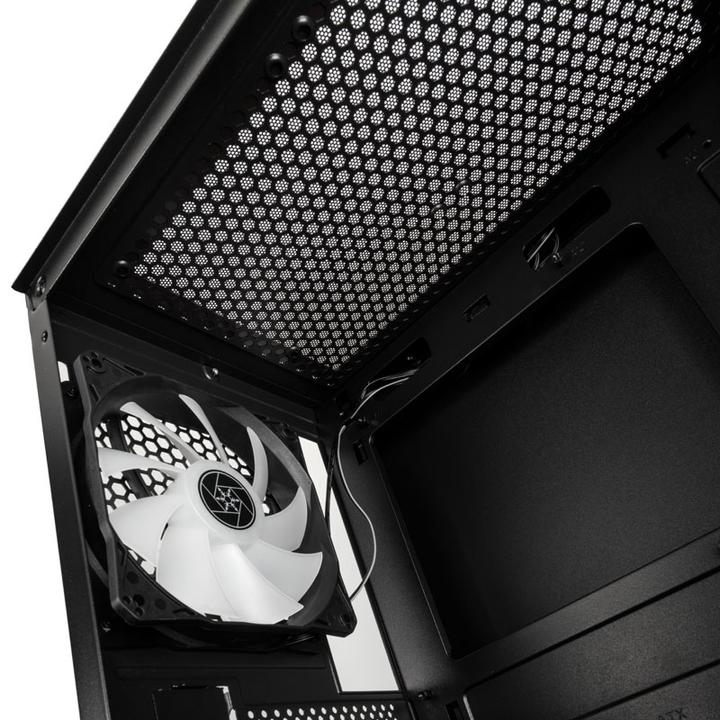Actual product image Silverstone Fara H1M Pro Micro-ATX Case - Tempered Glass, ARGB (mATX, Mini-ITX, Mini-DTX)