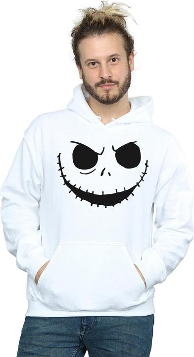 Actual product image Disney Mens Nightmare Before Christmas Jack's Face Bold Hoodie (XXL)