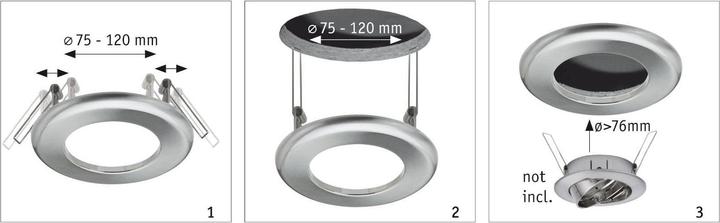 Image du produit Paulmann Adaptateur à encastrer 50 W 92505 Blanc