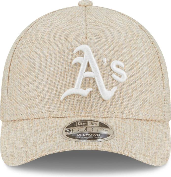 Image du produit New Era 9Forty M-Crown Cap - Weave Oakland Athletics Beige