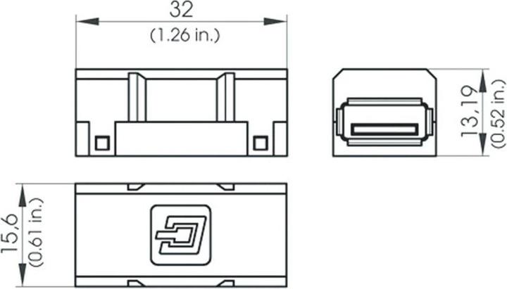Produktbild Metz Connect USB 2.0 Kupplung