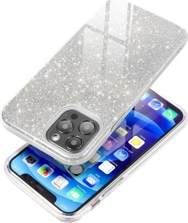 Produktbild König Design Handyhülle für Xiaomi Redmi 7A Schutzcase Cover Bumper Schale Glitzer Silber Neu (Xiaomi Redmi 7A)