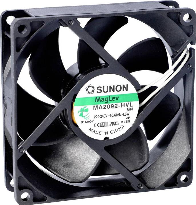 Actual product image Sunon A2259-HBT.TC.GN Axial fan 230 V/AC 29.72 m³/h (L x W x H) 25 x 60 x 60 m (60 mm)
