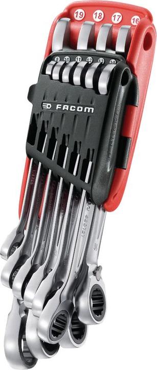 Produktbild Facom Ratschenschlüssel Set (19 mm, 12 mm, 14 mm, 16 mm, 10  mm, 18 mm, 17 mm, 11 mm, 15 mm, 8 mm, 9 mm, 13 mm)