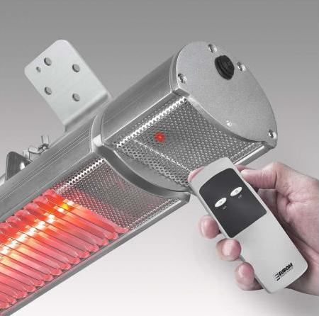 Produktbild Eurom Golden Elektrischer Terrassen Heizstrahler mit Fernbedienung W Comfort (1800 W)