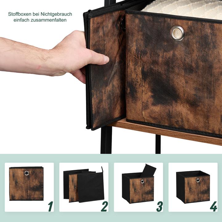 Actual product image Relaxdays 6x storage box (26 x 26 x 26 cm, 18 l)