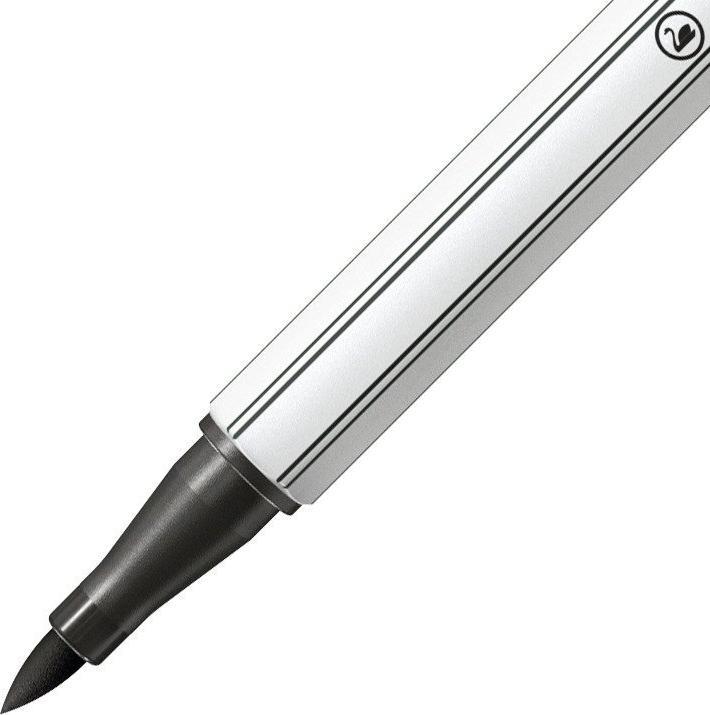 Image du produit STABILO Pen 68 brush Stylo feutre Premium (Noir, 1 x)