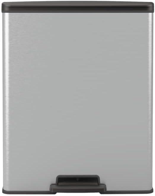 Image du produit Curver Deco bin slim 254619 Poubelle 52 l (l x h x p) 486 x 615 x 284 mm Silbe (52 l)