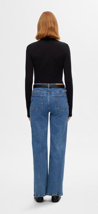 Actual product image Selected Femme Slfalice Hw Wide Long Wing Blu Jean Noos (W29/L30)
