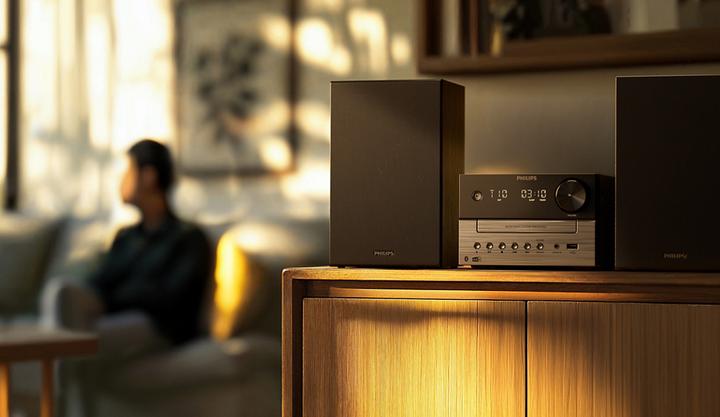 Actual product image Philips TAM3505 Micro System, black (Bluetooth, CD player, 1x 20 W)