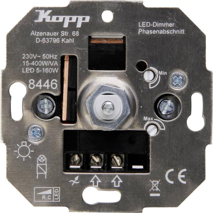 Produktbild Kopp Unterputz Dimmer Geeignet für Glühlampe Halogenlampe LEDLampe