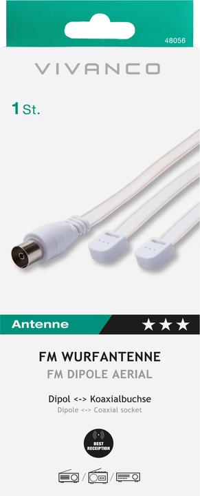 Actual product image Vivanco VHF antenna (Antenna cable)