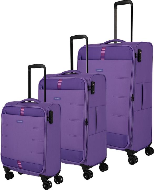 Produktbild Travelite Rügen 4 Rollen Kofferset 3-teilig mit Dehnfalte (90 l, XL (ab 115l))