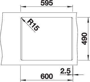 Produktbild Blanco Pleon 6 (Einbauspüle, 61.50 cm, 51 cm)