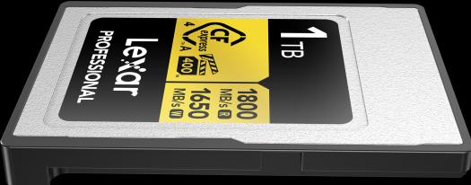 Actual product image Lexar 1800MB/s CFexpress 4.0 A 1TB Gold (1000 GB, CFexpress type A)
