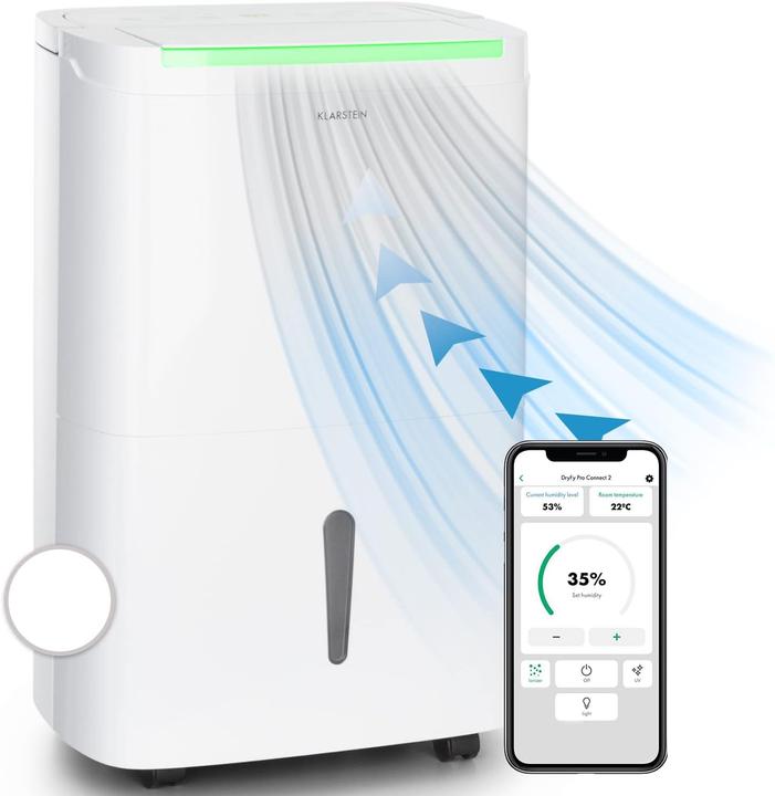 Image du produit Klarstein DryFy Connect 30 Déshumidificateur d'air (30 m², 30 l/24h)