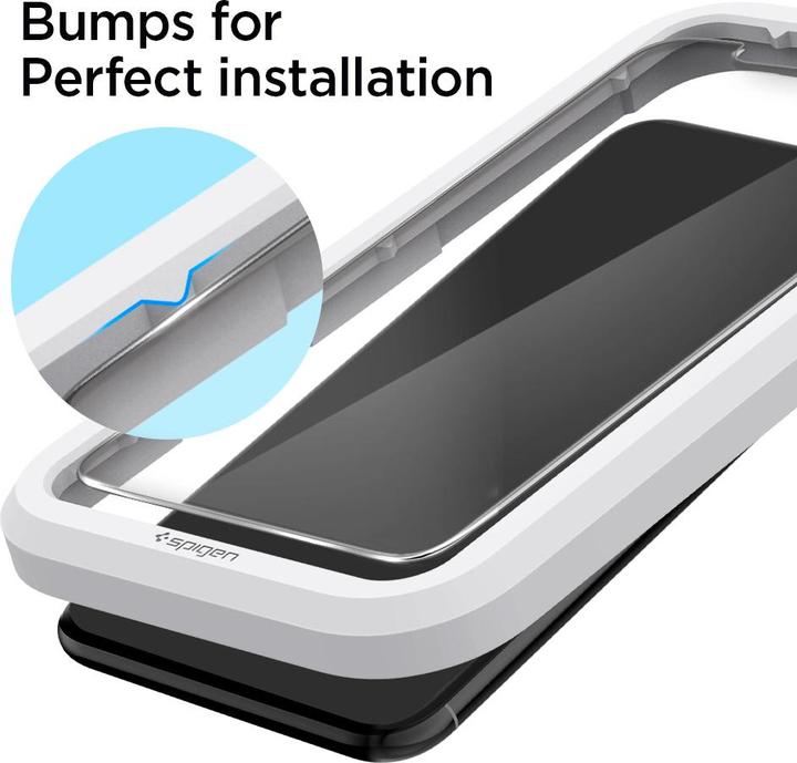 Produktbild Spigen Tempered Glass Alm Glas.Tr Slim 2-Pack Iphone 11 (2 Stück, Apple iPhone 11)
