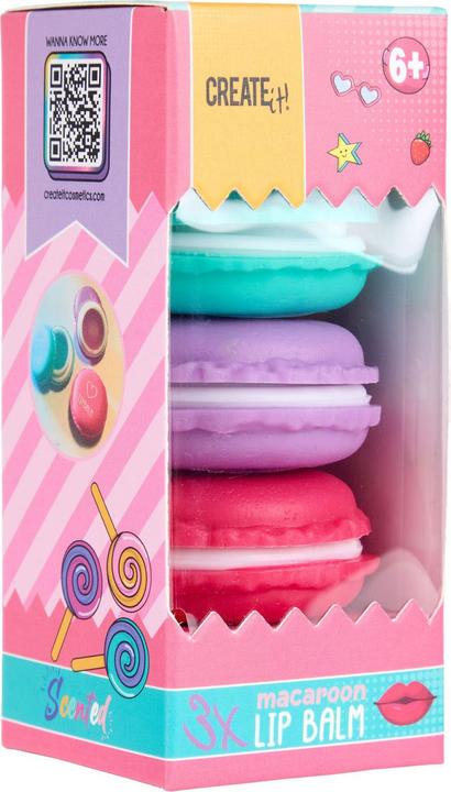 Immagine prodotto Canenco Crea! - Set di 3 balsami per labbra - Macaron