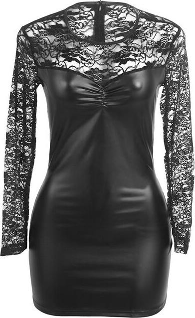 Image du produit Subblime - 955601 ROBE LONGUE AVEC DENTELLE NOIRE L/XL (XL)