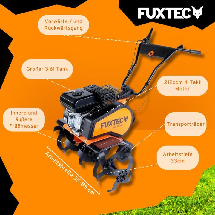 Image du produit Fuxtec FX-AF1212 Fraiseuse de sol Motobineuse de 85 cm de large