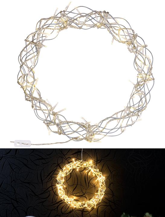 Image du produit Lunartec Couronne lumineuse à LED pour fenêtres et portes (30 cm)