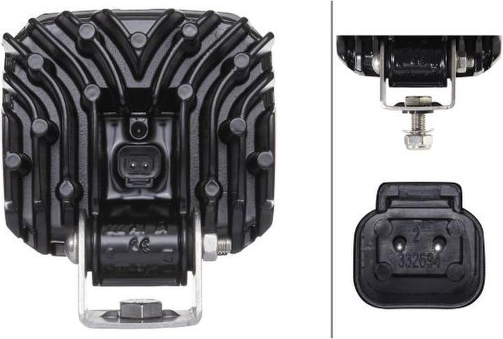 Produktbild Hella Arbeitsscheinwerfer LED Ultra Beam 2000lm 12/24V Anbau Nahfeldauslechtung