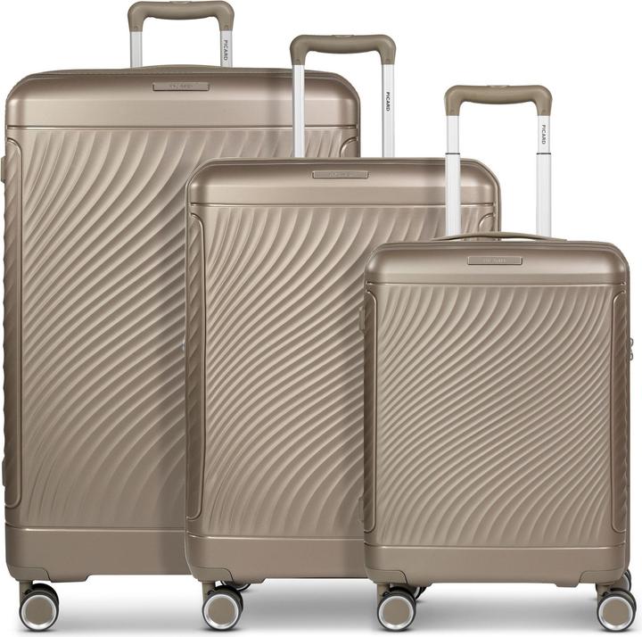 Picard Vienna 4 Rollen Kofferset 3-teilig mit Dehnfalte (195 l, XL (ab 115l))