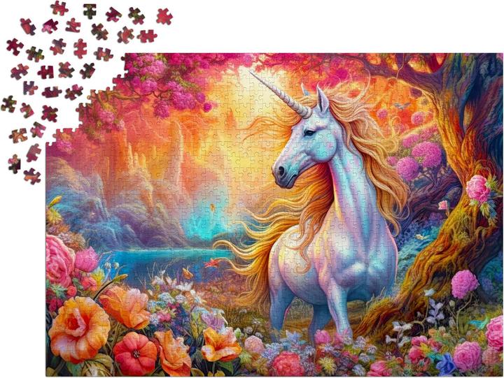 Actual product image Enjoy Puzzle Puzzle 1000 pieces - Enchanted Harmony Unicorn (1000 pieces)